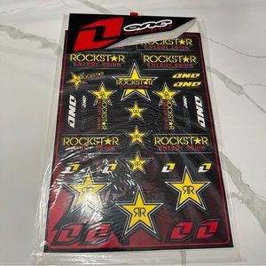 ONE INDUSTRIES ROCKSTAR GRAPHICS STICKERS 12X18 SHEET  #4 VINTAGE NWT